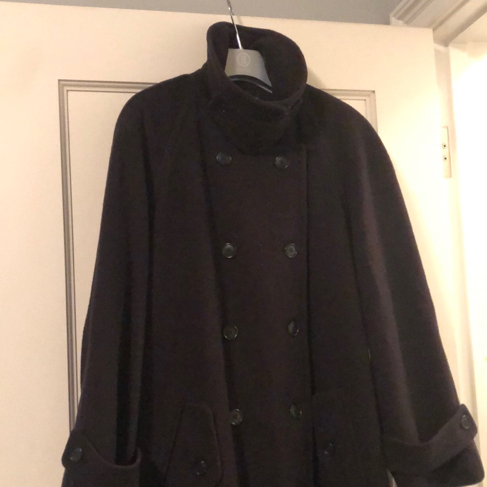 80s Calvin Klein Marino  100% Wool Maxi Winter Coat